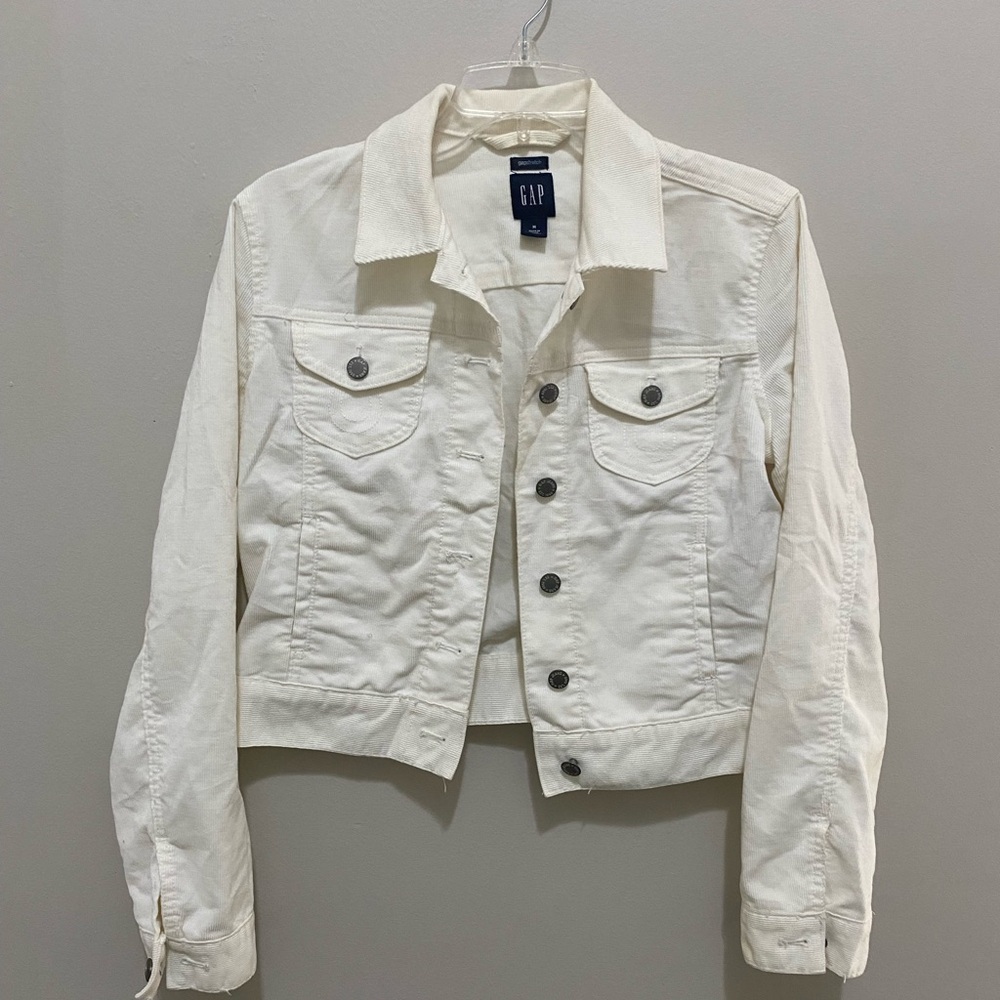 GAP Women's Cream Jean Jacket
